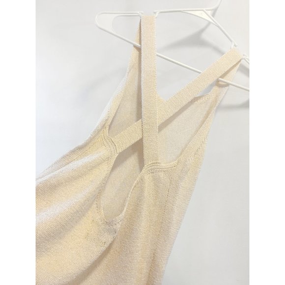 SOLD Massimo Dutti Knit Open Back Criss-cross Tank - Picture 3 of 6